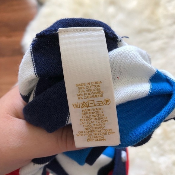 Kate Spade Ollie Stripe Bow Neck Cardigan Sweater - Picture 5 of 7